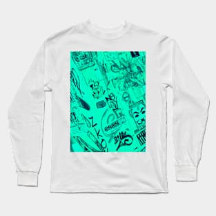 Green Street Art New York Stickers Long Sleeve T-Shirt